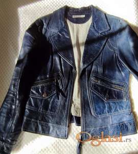 B.weij Jeans kožna italijanska jakna